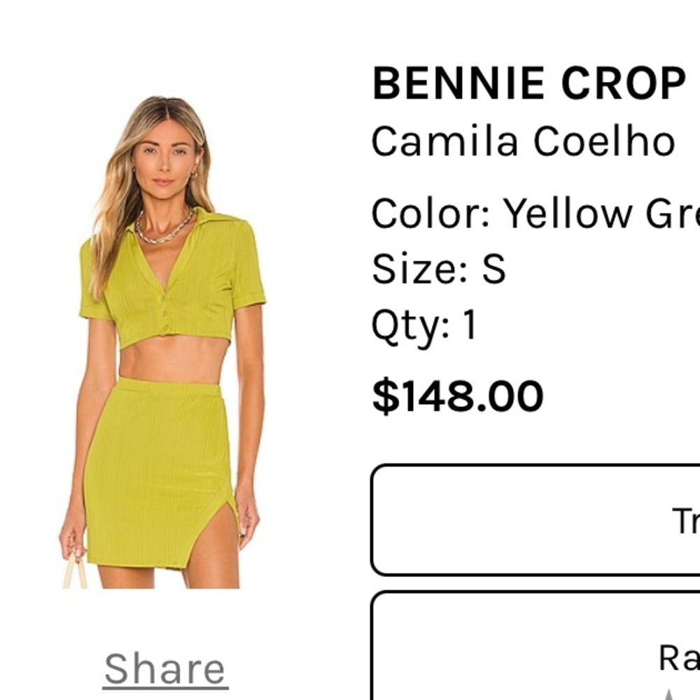 camila coelho crop top